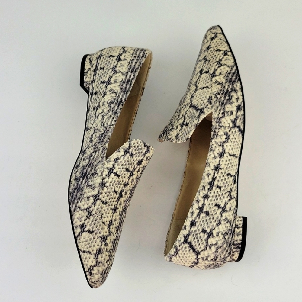 Cole Haan Python Textured Leather Brie Skimmer Fl… - image 6